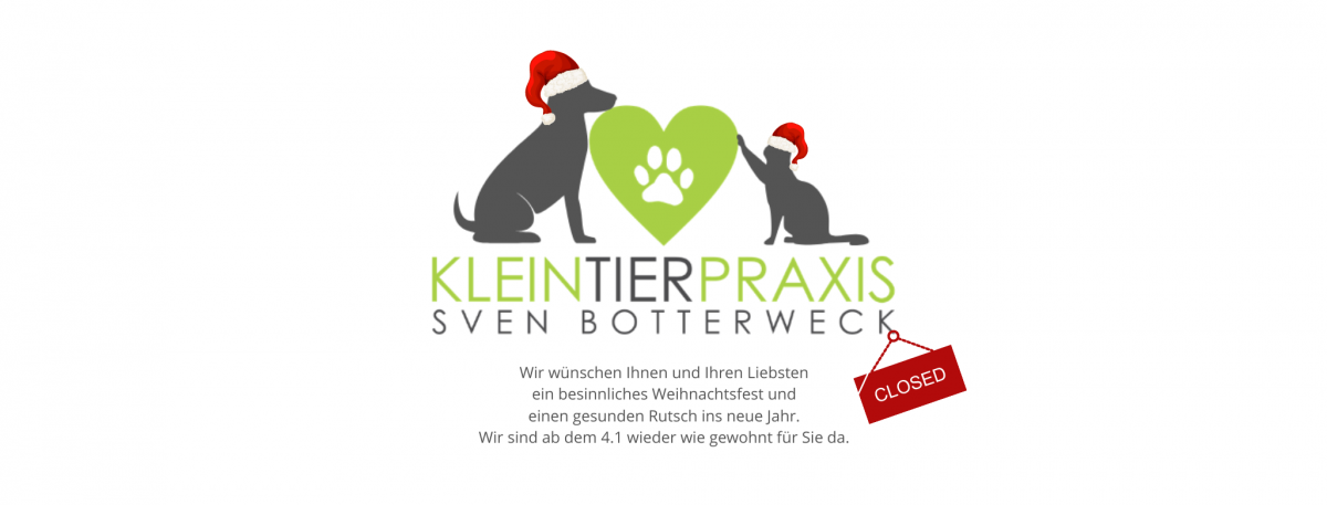 Betriebsferien bis zum 4.1.2021